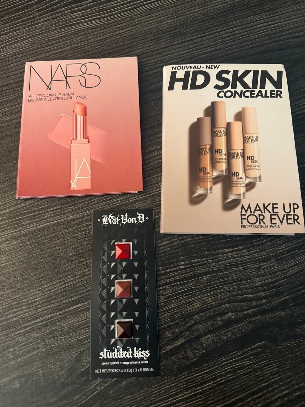 NWT Designer Lip and Face Makeup Samples (2 Lip & 1 Face)